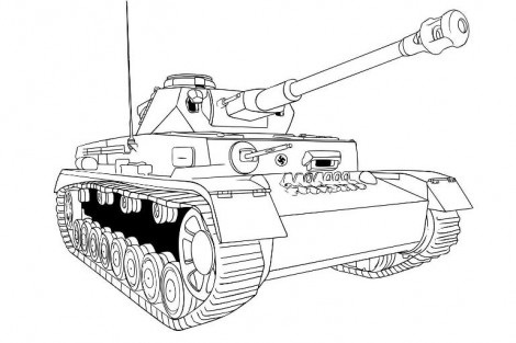 немецкий танк рисуем карандашом поэтапно