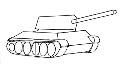 Как нарисовать танк